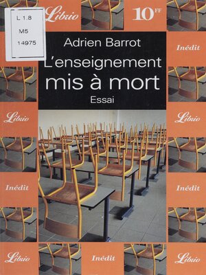 cover image of L'Enseignement mis à mort